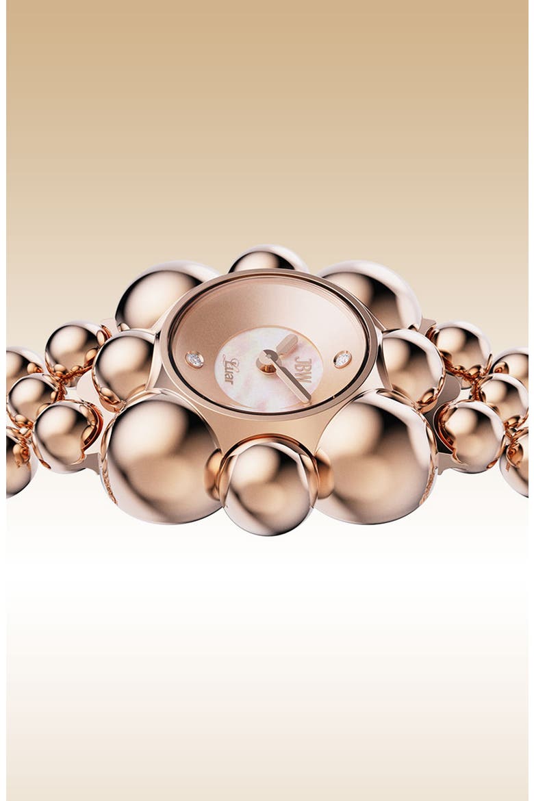 x Luar Atmosphere Two-Tone Bracelet Watch, 30mm, Alternate, color, ROSE GOLD