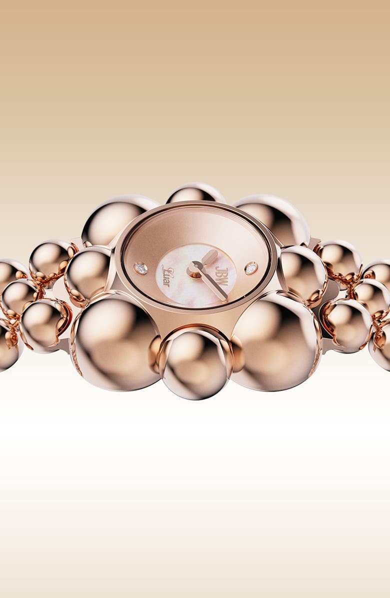 JBW x Luar Atmosphere Two-Tone Bracelet Watch, 30mm, Alternate, color, Rose Gold