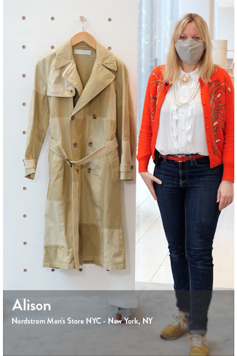 Unisex Patchwork Trench Coat video