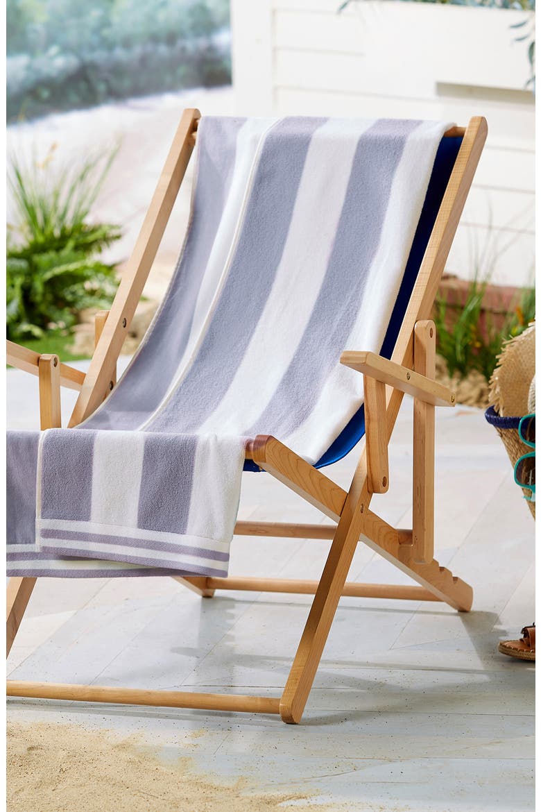 Oversize Stripe 4-Pack Beach Towels, Alternate, color, LAVENDER PURPLE