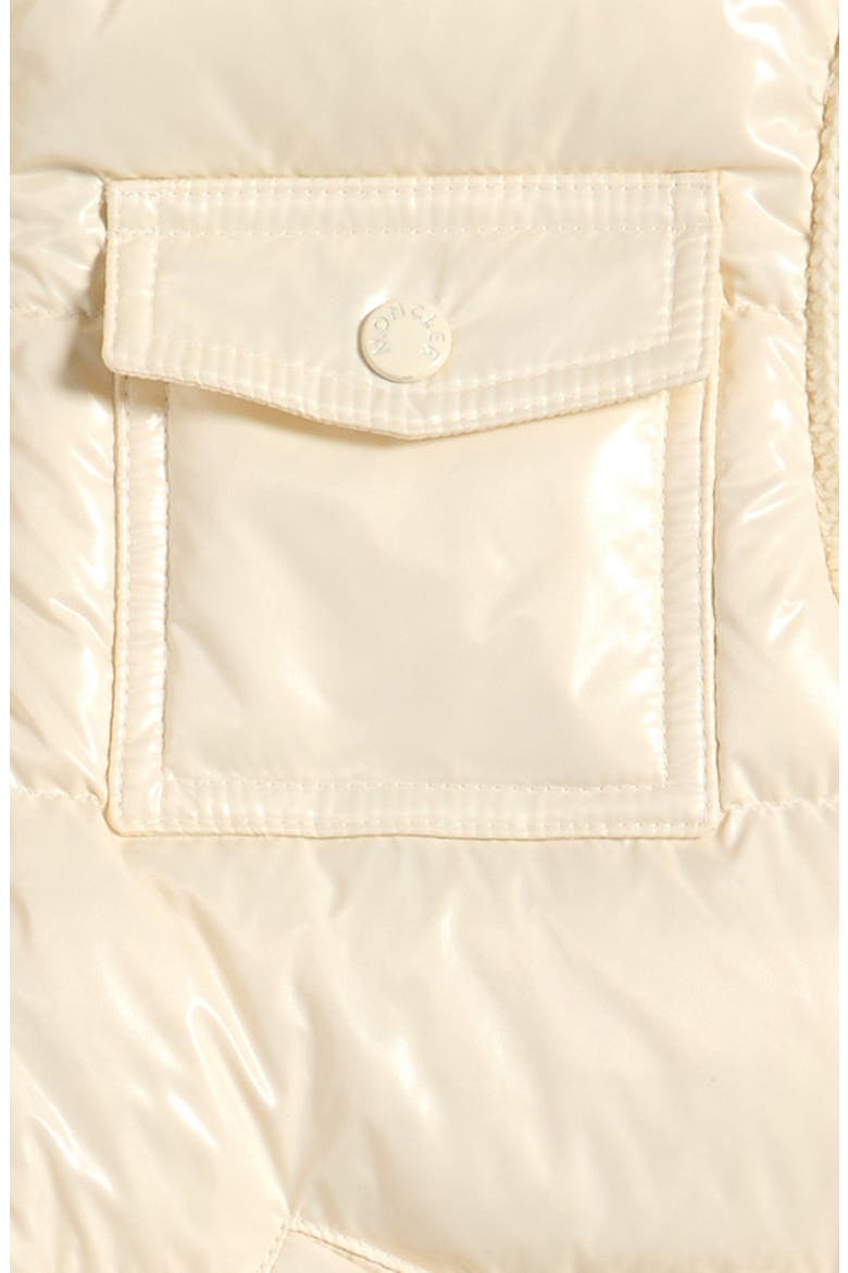 Kids' Quilted Down & Wool Knit Cardigan, Alternate, color, WHITE