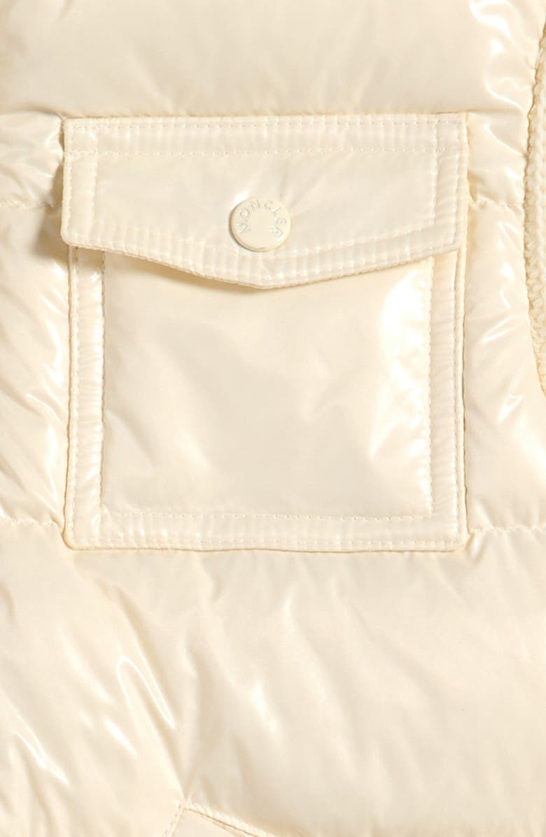 Moncler Kids' Quilted Down & Wool Knit Cardigan, Alternate, color, 