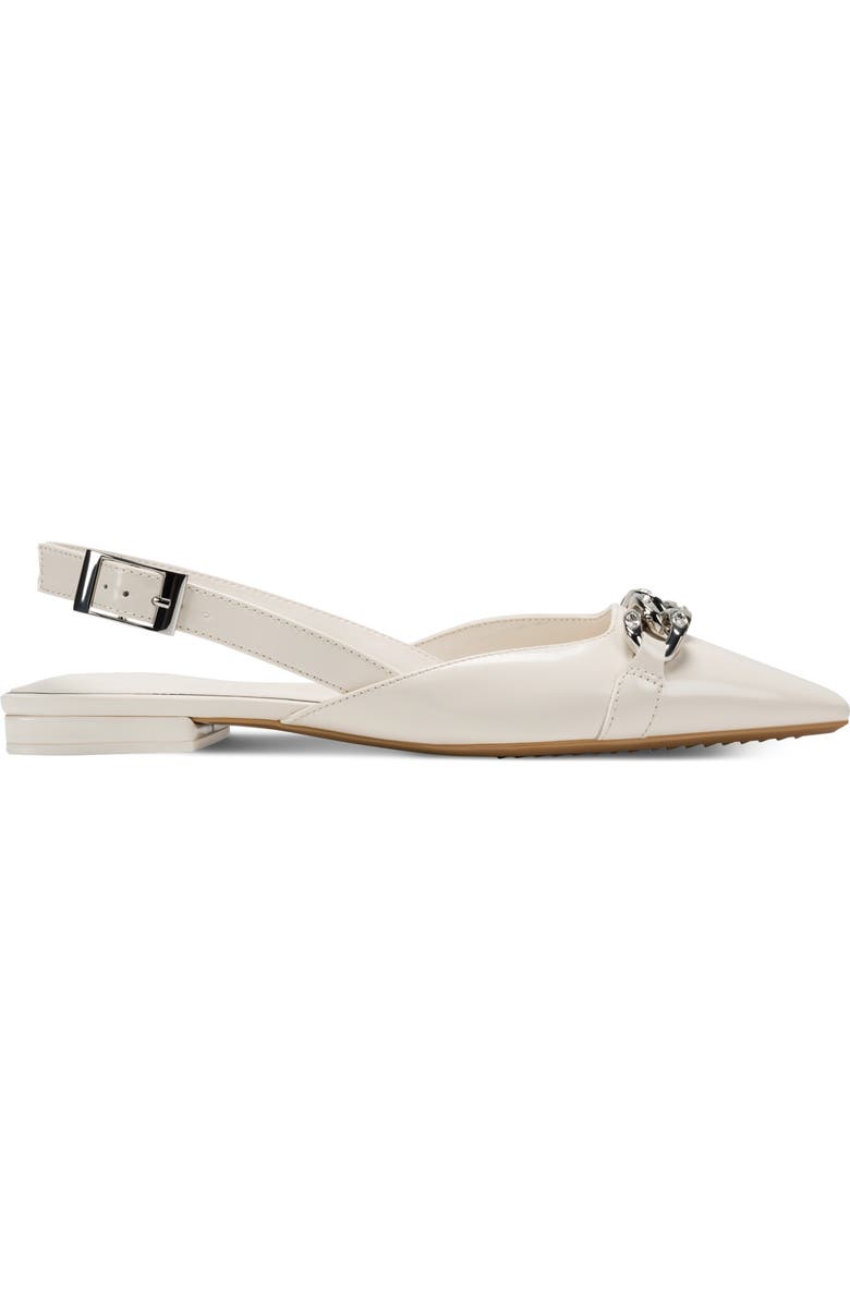 DKNY Cosetta Slingback Pointed Toe Flat, Alternate, color, Coconut