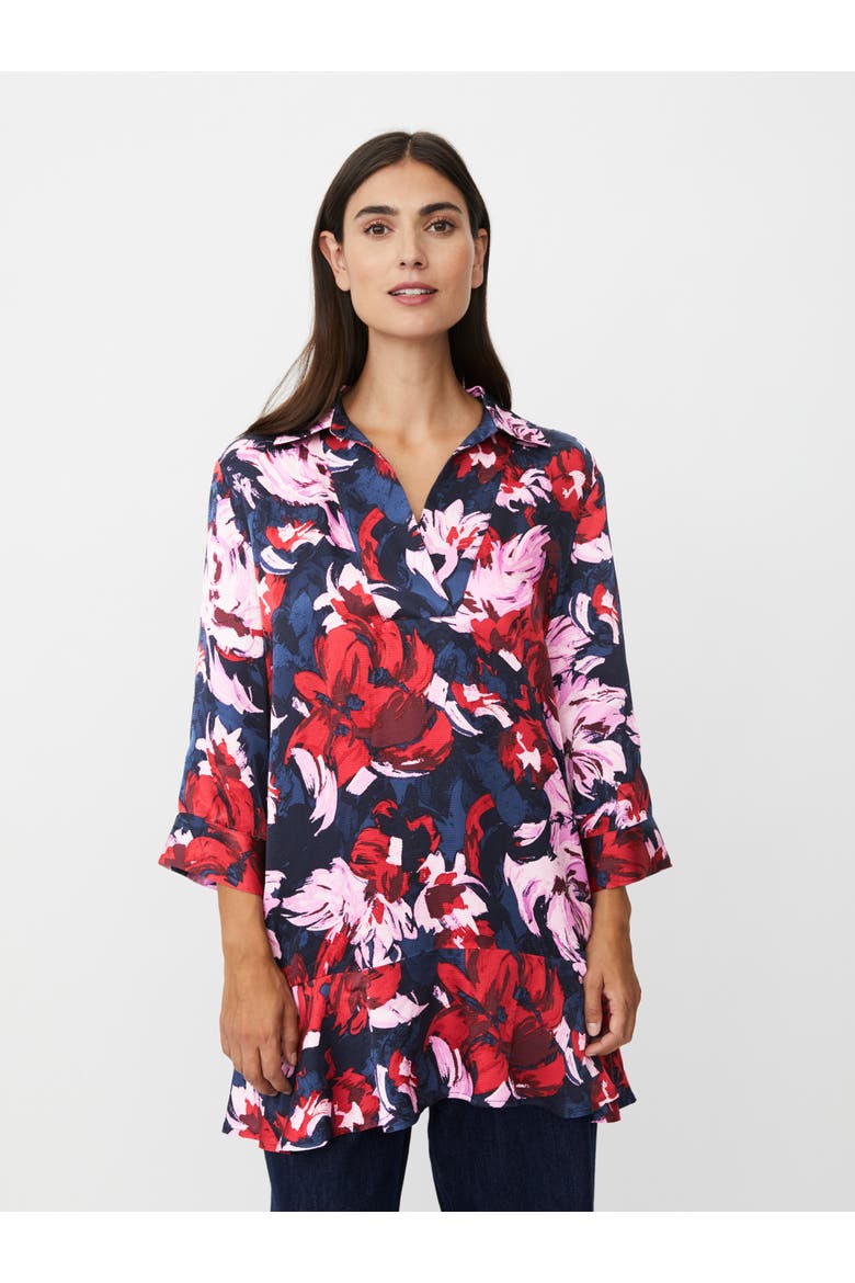 MaGalvora Tunic Top, Main, color, Scarlet Sage