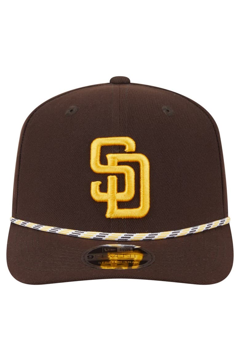 Men's New Era Brown San Diego Padres Multi-Rope 9SEVENTY Stretch-Snap Hat, Alternate, color, Brown
