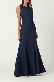 Shoshanna Midnight Paisley Jacquard Wilson Dress