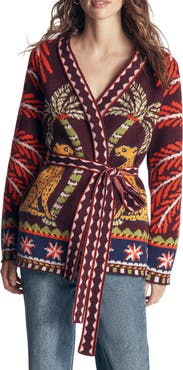 Boden Belted Wrap Cardigan