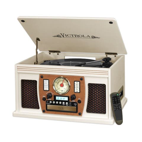 Navigator 8 in 1 Wood Record Player
