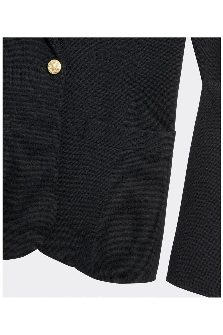 Merino Wool Blend Sweater Blazer, Alternate, color, JET BLACK
