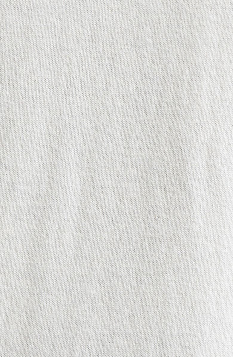 Stone Island Compass Logo Patch Virgin Wool Cardigan, Alternate, color, V0m93 Ivory Melange