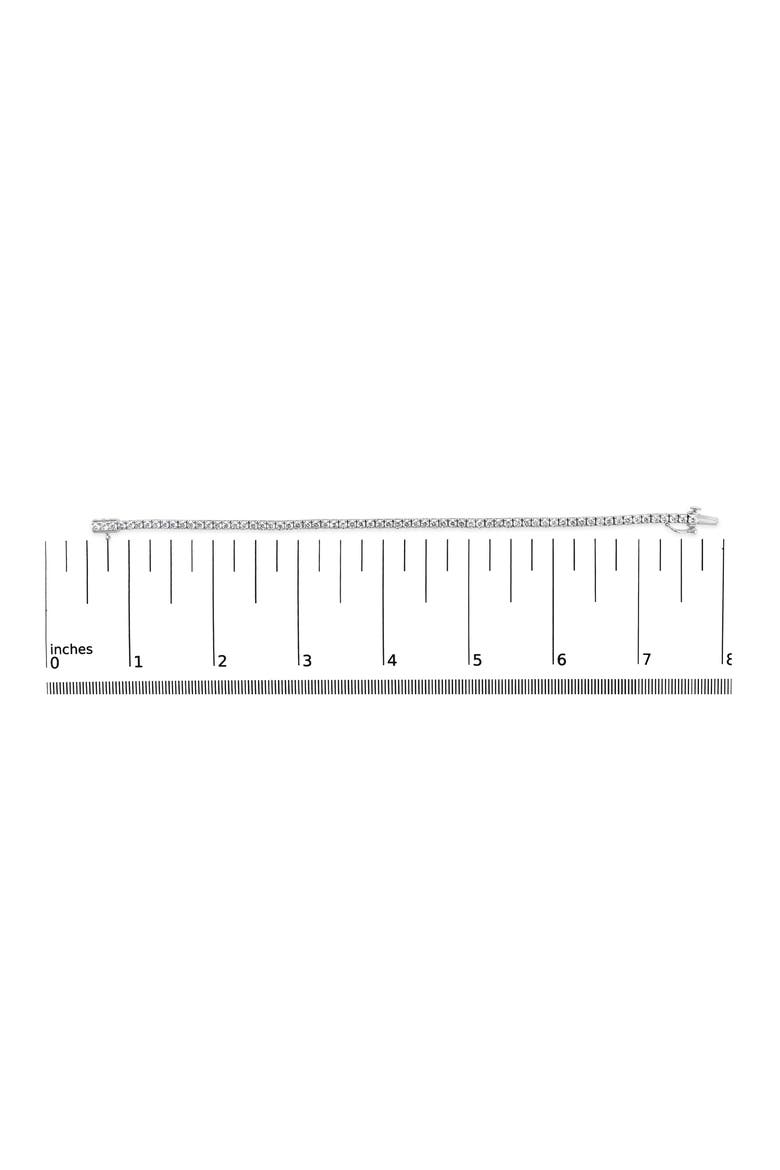 14K White Gold 4.0 Cttw Classic Lab-Grown Diamond Tennis Bracelet, Alternate, color, White