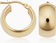 Oradina 14K Gold High Society Hoops Earrings
