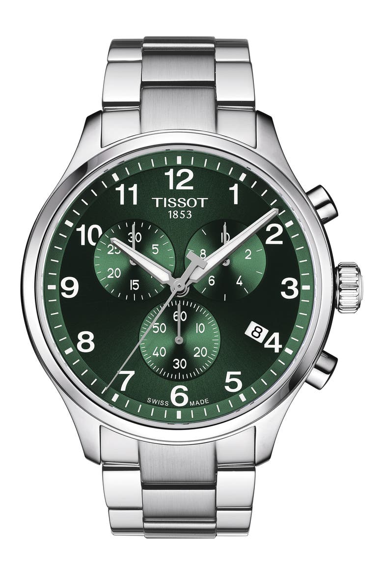 Chrono XL Chronograph Bracelet Watch, 45mm, Main, color, GREY