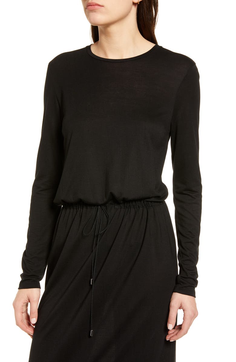 Ninety Percent Drawstring Waist Maxi Dress, Alternate, color, 