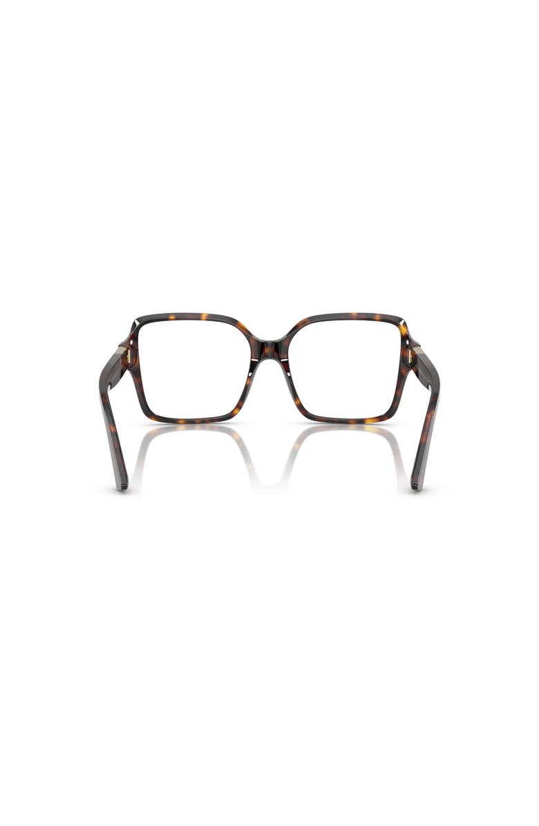 Jimmy Choo 52mm Square optical glasses, Alternate, color, Tortoise