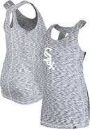 New Era Women's New Era Black Chicago White Sox Space Dye Keyhole Back Tank Top
