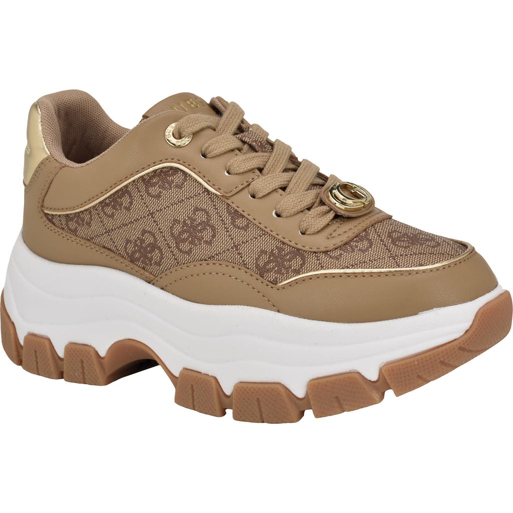 Guess Berrett Sneaker In Light Natural