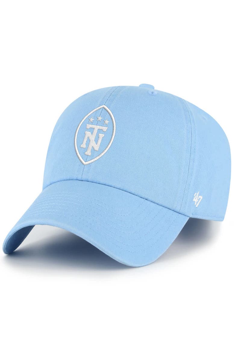 Men's '47  Light Blue Tennessee Titans Secondary Logo Clean Up Adjustable Hat, Main, color, Light Blue