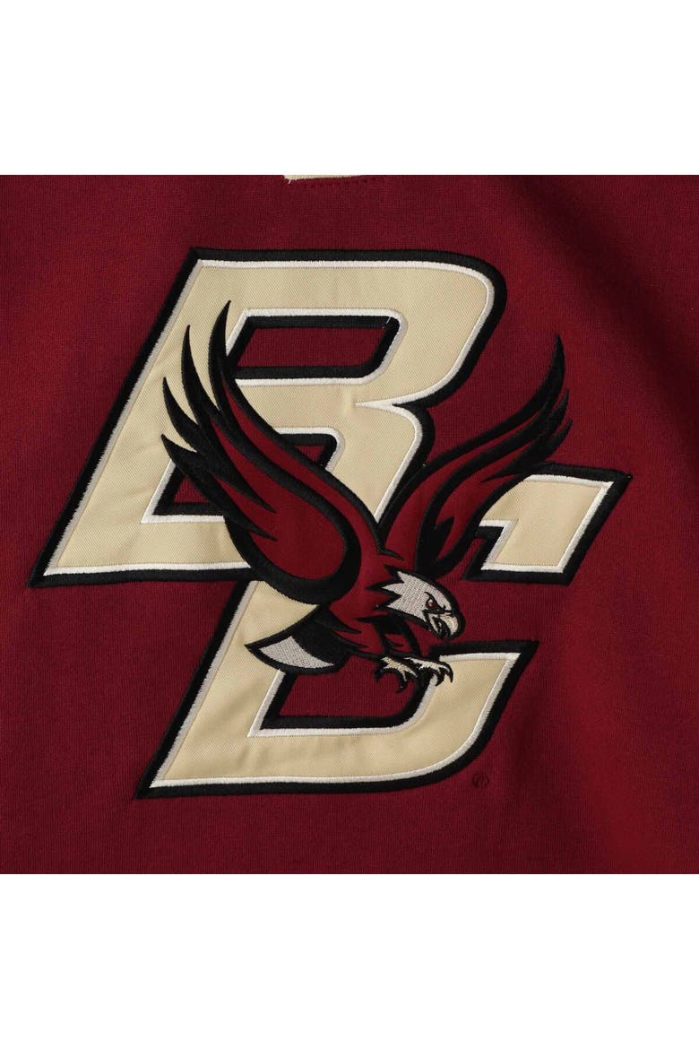 Men's Colosseum Maroon Boston College Eagles 2.0 Lace-Up Pullover Hoodie, Alternate, color, Maroon