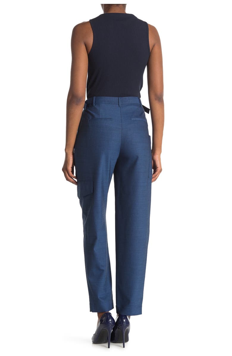 Tibi Tropical Wool Blend Straight Pants, Alternate, color,