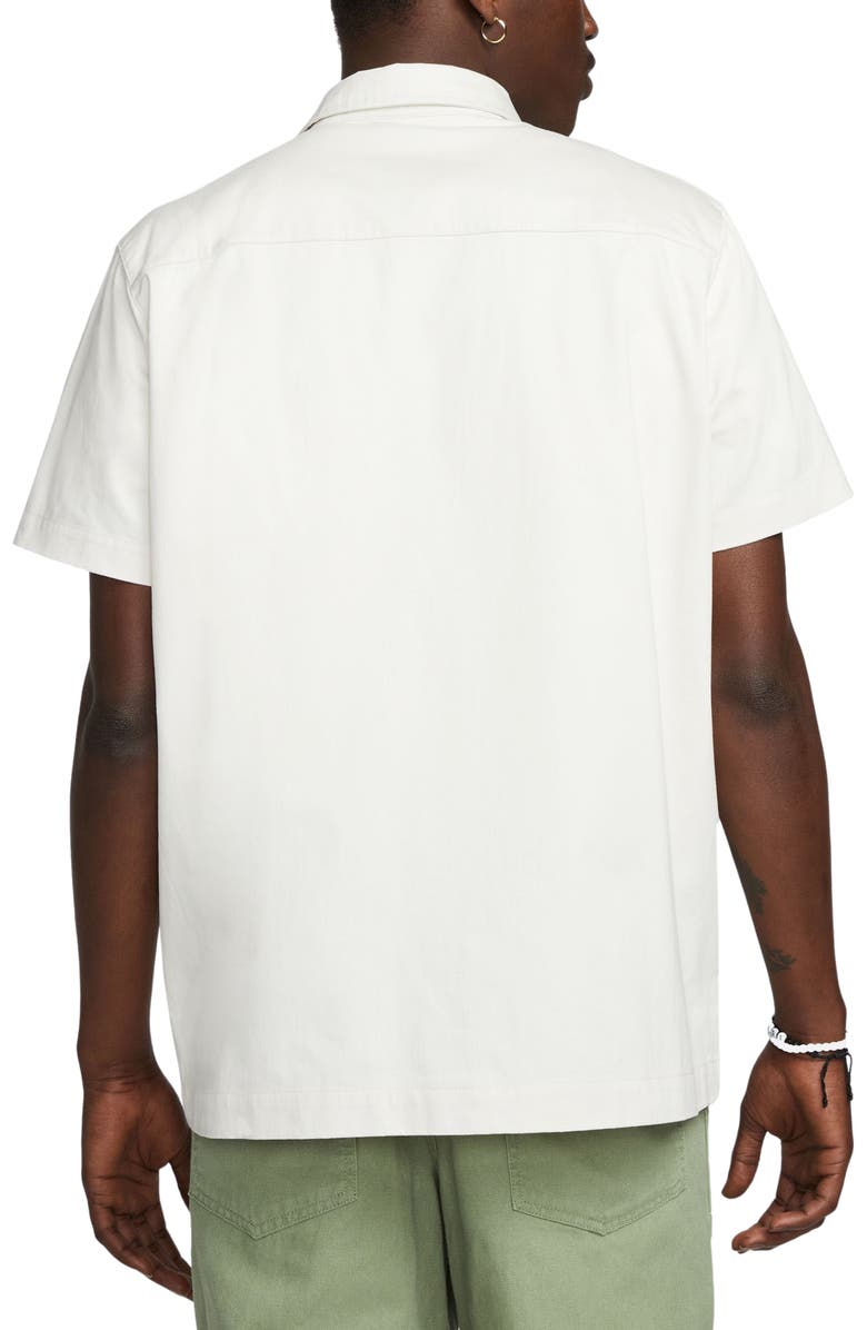 Nike Woven Military Short-Sleeve Button-Down Shirt, Alternate, color,