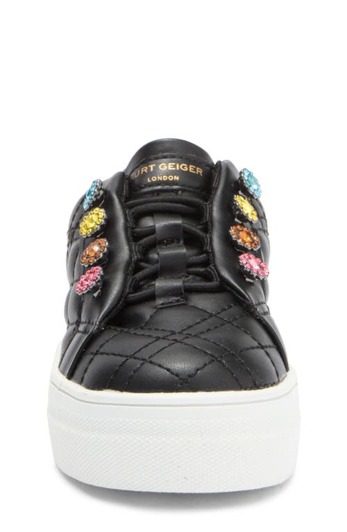 Kurt Geiger London Kids' Mini Liviah Slip-on Sneaker In Black Multi