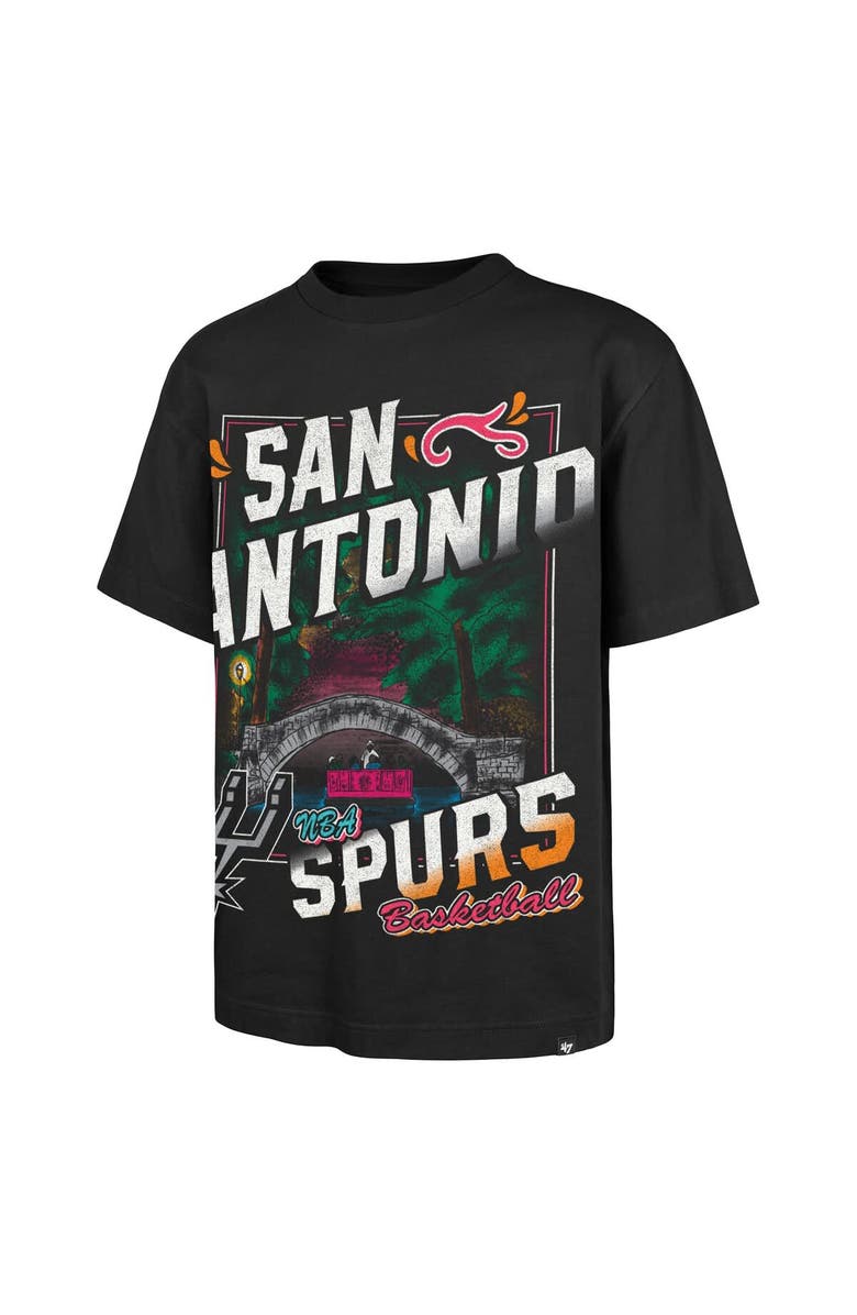 '47 Men's '47 Black San Antonio Spurs Regional Franklin T-Shirt, Alternate, color, Black