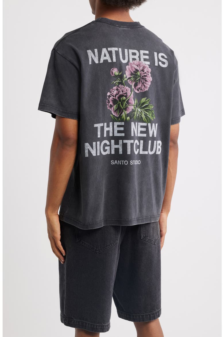Nature Club Cotton Graphic T-Shirt, Alternate, color, BLACK FADE