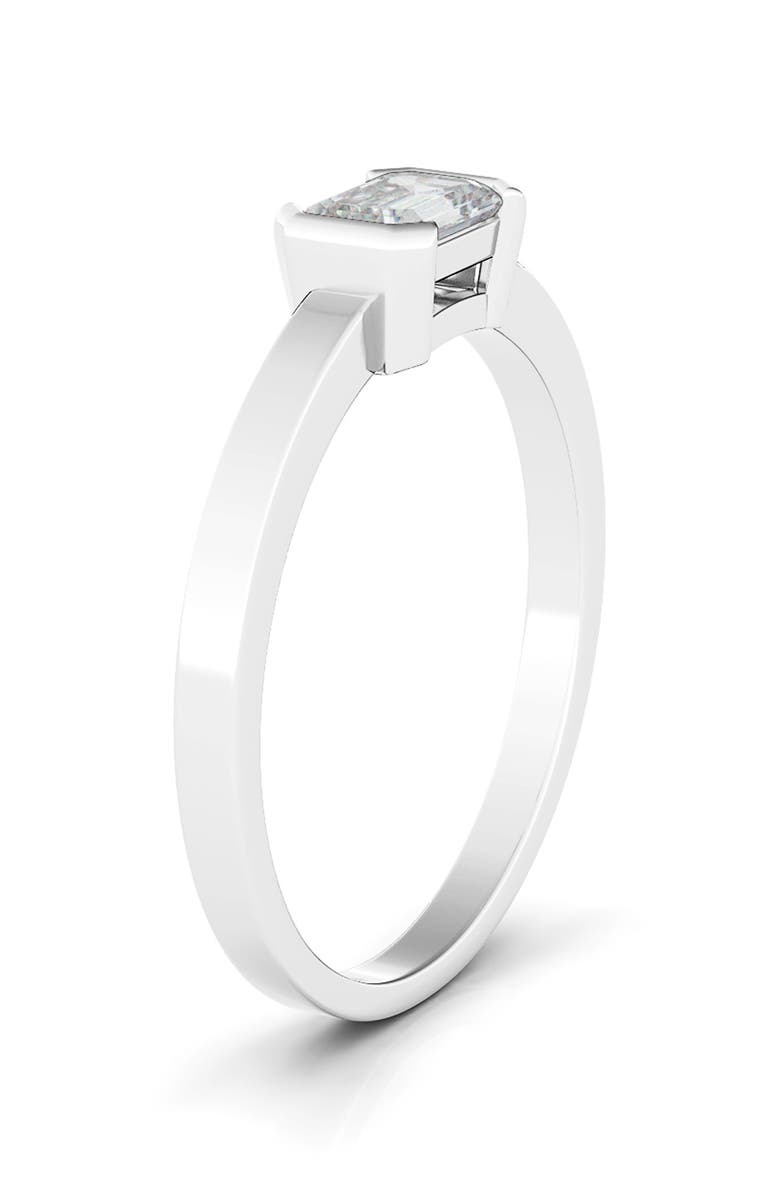HauteCarat Lab Grown Emerald Diamond Band Ring, Main, color,
