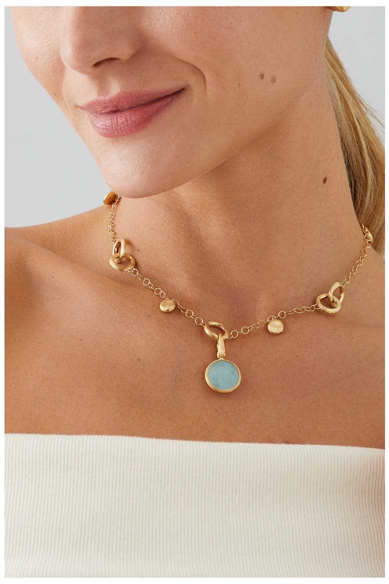 Jaipur Aquamarint Pendant Charm, Alternate, color, GOLD