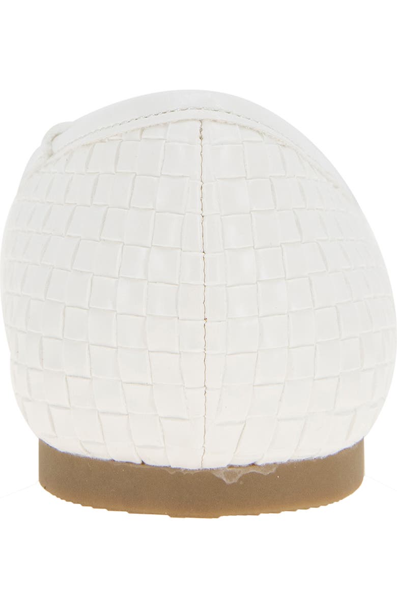 Reaction Kenneth Cole Elstree Ballet Flat, Alternate, color, White Woven