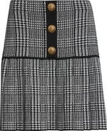 Balmain Prince of Wales Jacquard Skirt