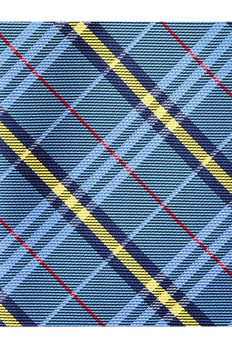Big & Tall Spring Plaid Tie, Alternate, color, NAVY