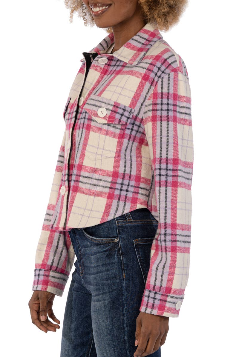 KUT from the Kloth Lora Flanel Crop Jacket, Alternate, color, 