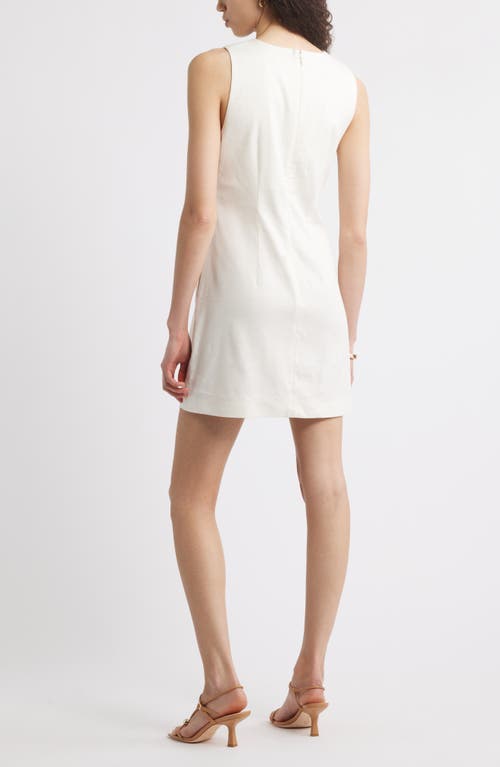 Nordstrom Sleeveless Stretch Linen Blend Minidress