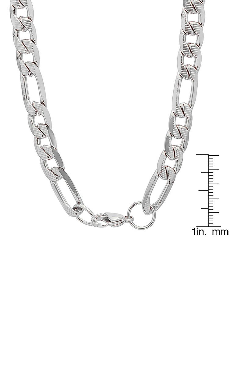 STEELTIME Stainless Steel Chain Link Necklace, Alternate, color, Metallic