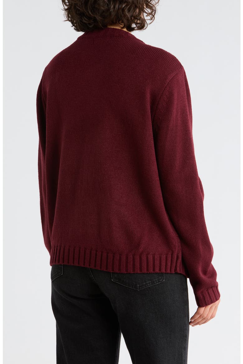 Zip-Up Sweater, Alternate, color, SYRAH