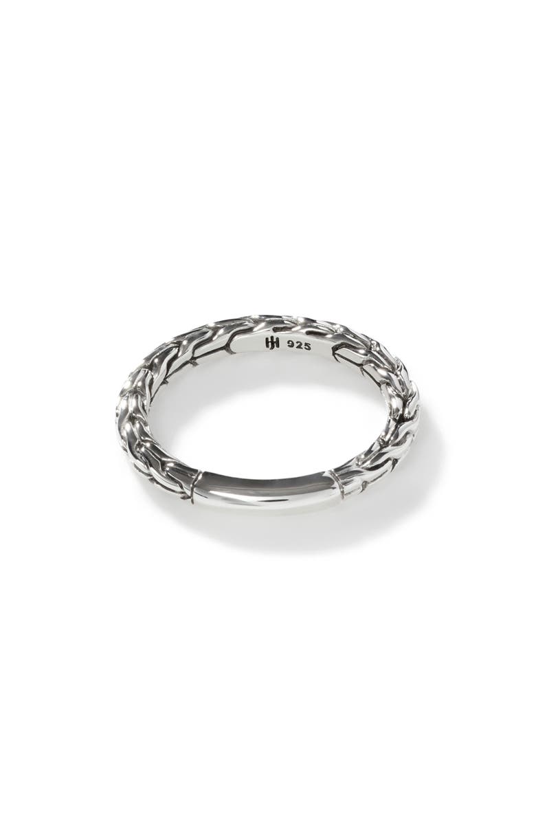 John Hardy Essential Silver Band 2.5mm Ring, Alternate, color, 