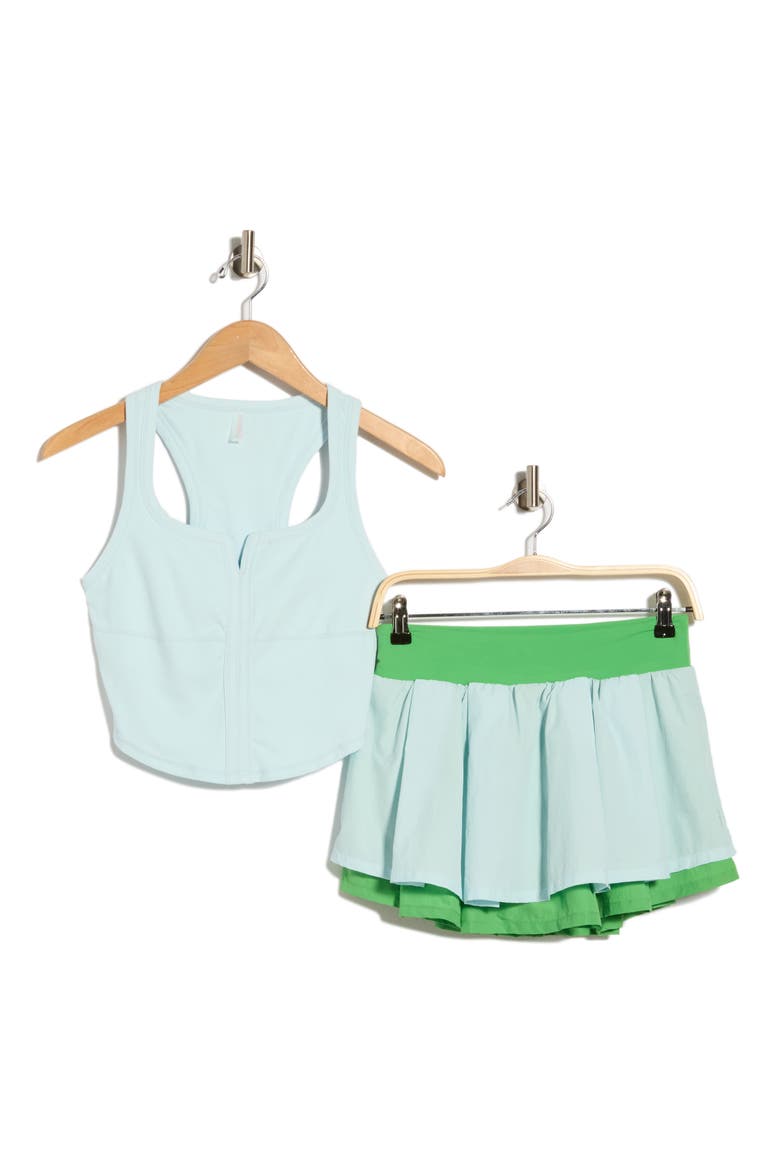 Tie Break 2-Piece Tank & Skort Set, Alternate, color, RETRO BLUE COMBO
