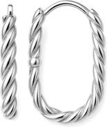 GABI RIELLE Twisted Hoop Earrings