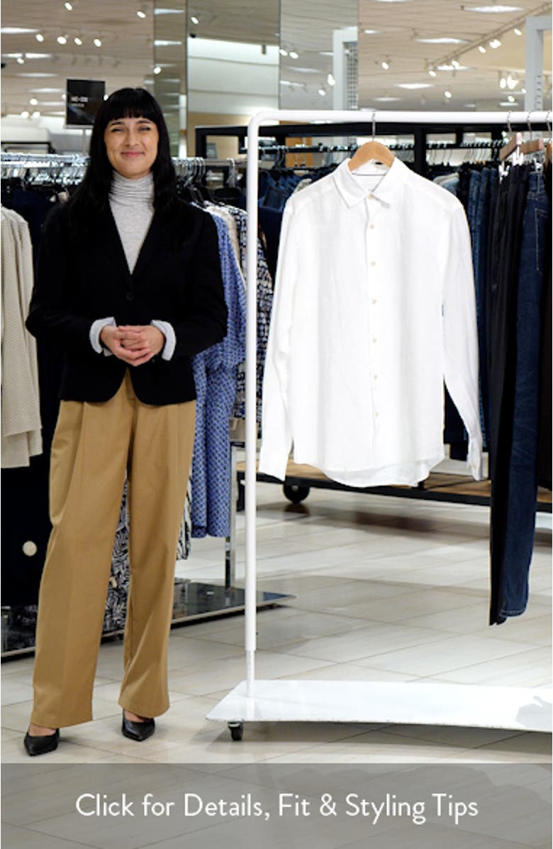 Regular Fit Linen Dress Shirt, sales video thumbnail