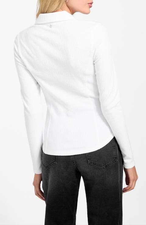 Annida Corset Button-Up Shirt