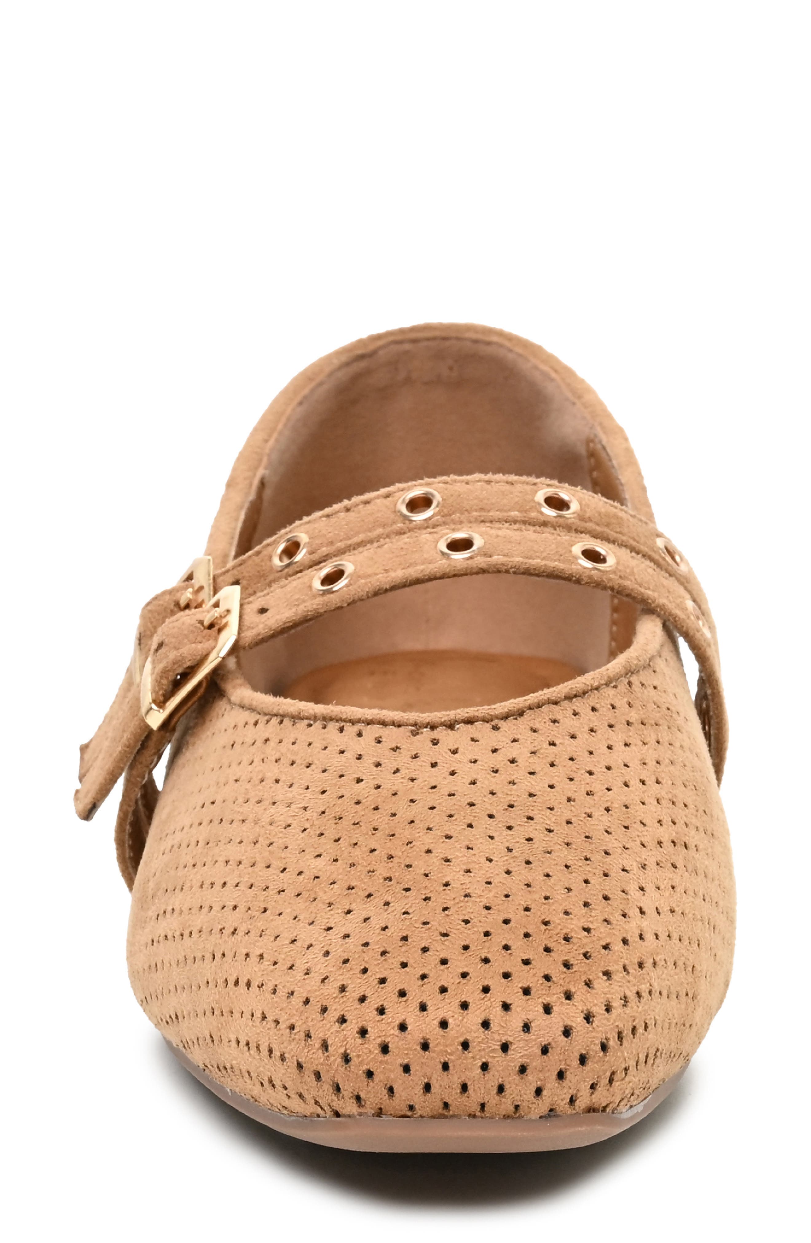 FLAT MARYJANE WITH DOUBLE SRRA, Alternate, color, TAN MICRO