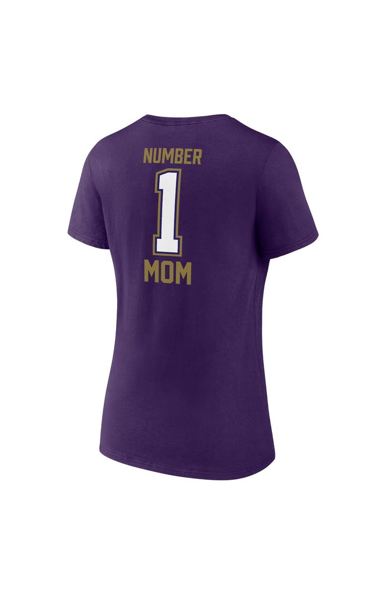 FANATICS Women's Fanatics Branded Purple Baltimore Ravens Mother's Day V-Neck T-Shirt, Alternate, color,