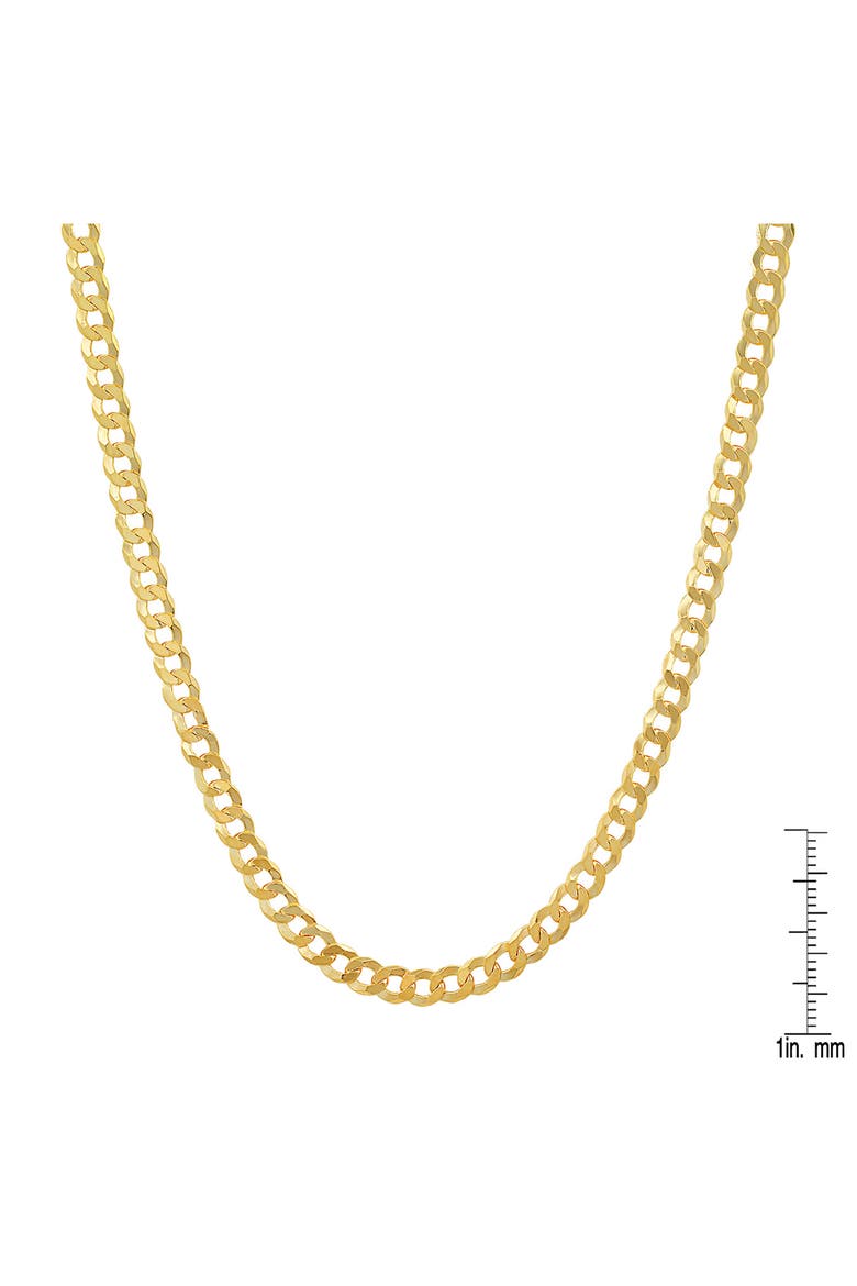 Italian Cuban Chain Necklace, Alternate, color, GOLD