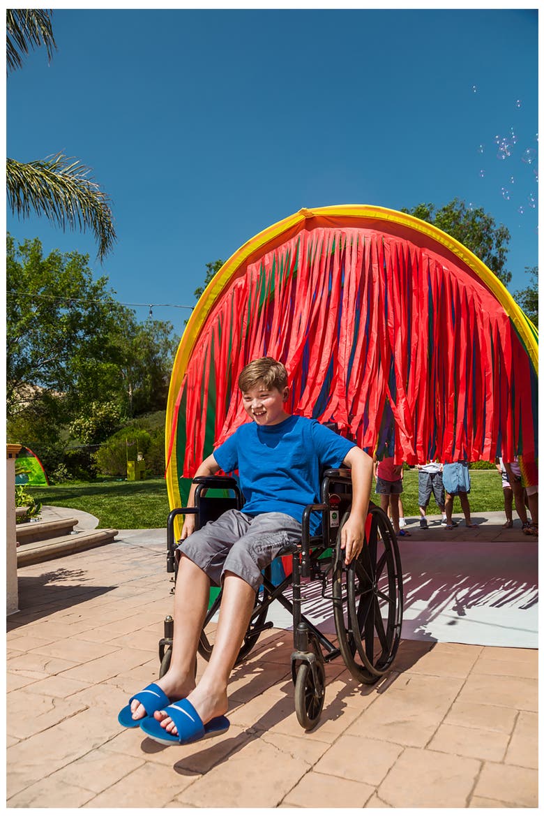 Giant Sensory 9.5-Foot Walk-Through Tunnel, Alternate, color, RED BLUE YELLOW