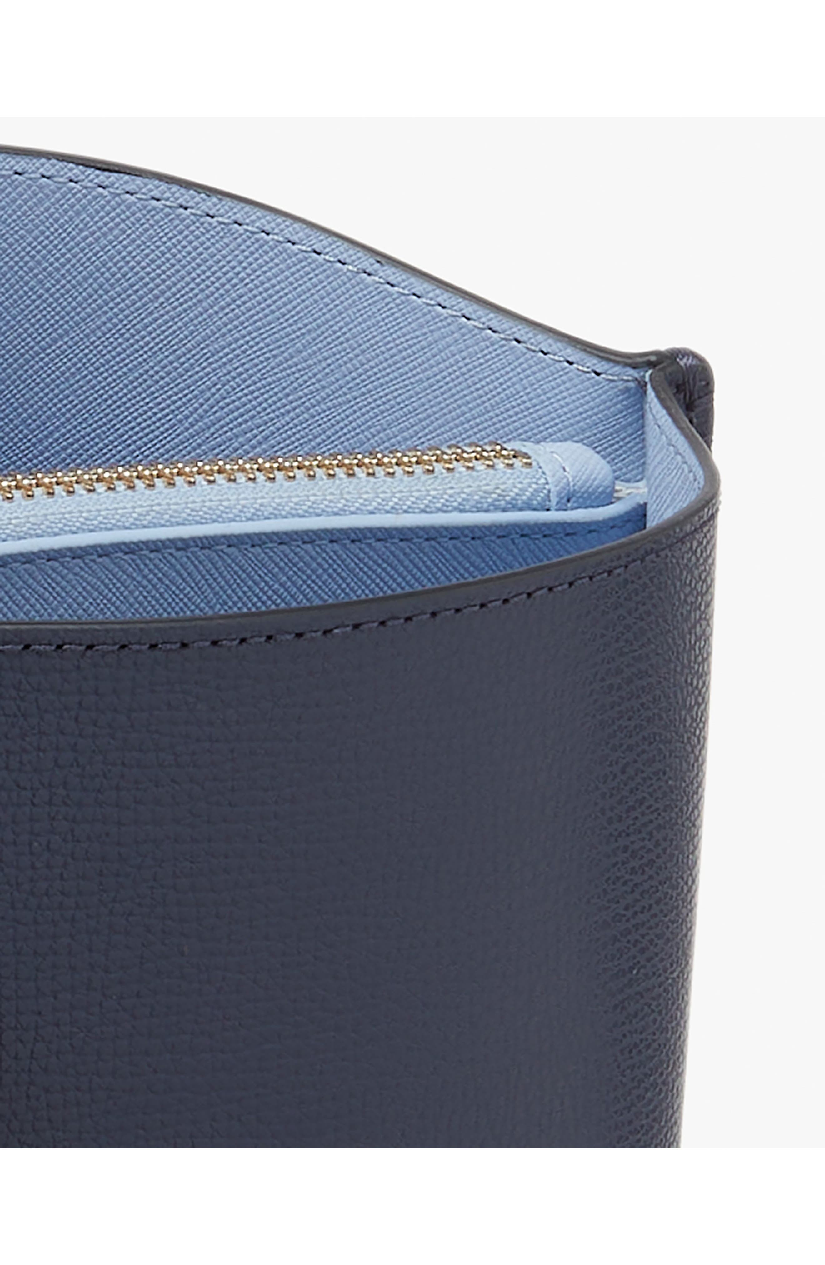 suite leather tote, Alternate, color, PARISIAN NAVY MULTI