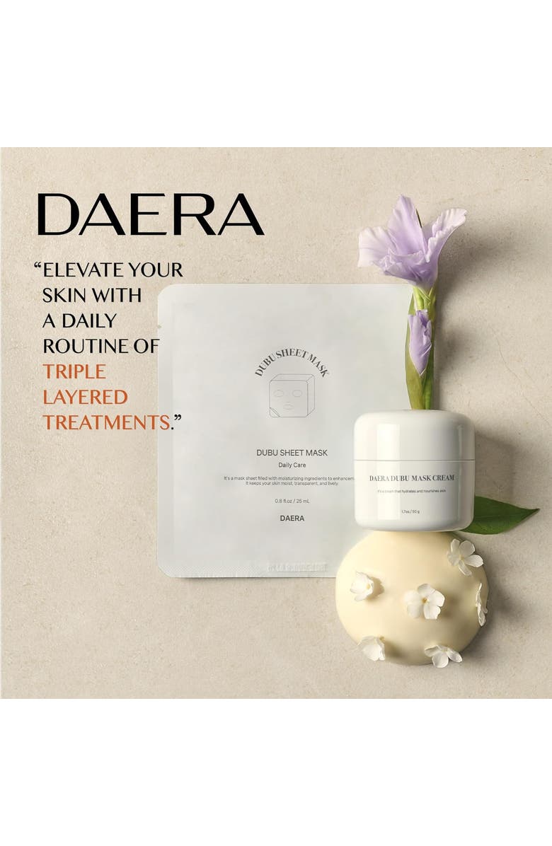 DAERA Dubu Sheet Mask for Face, Alternate, color, White