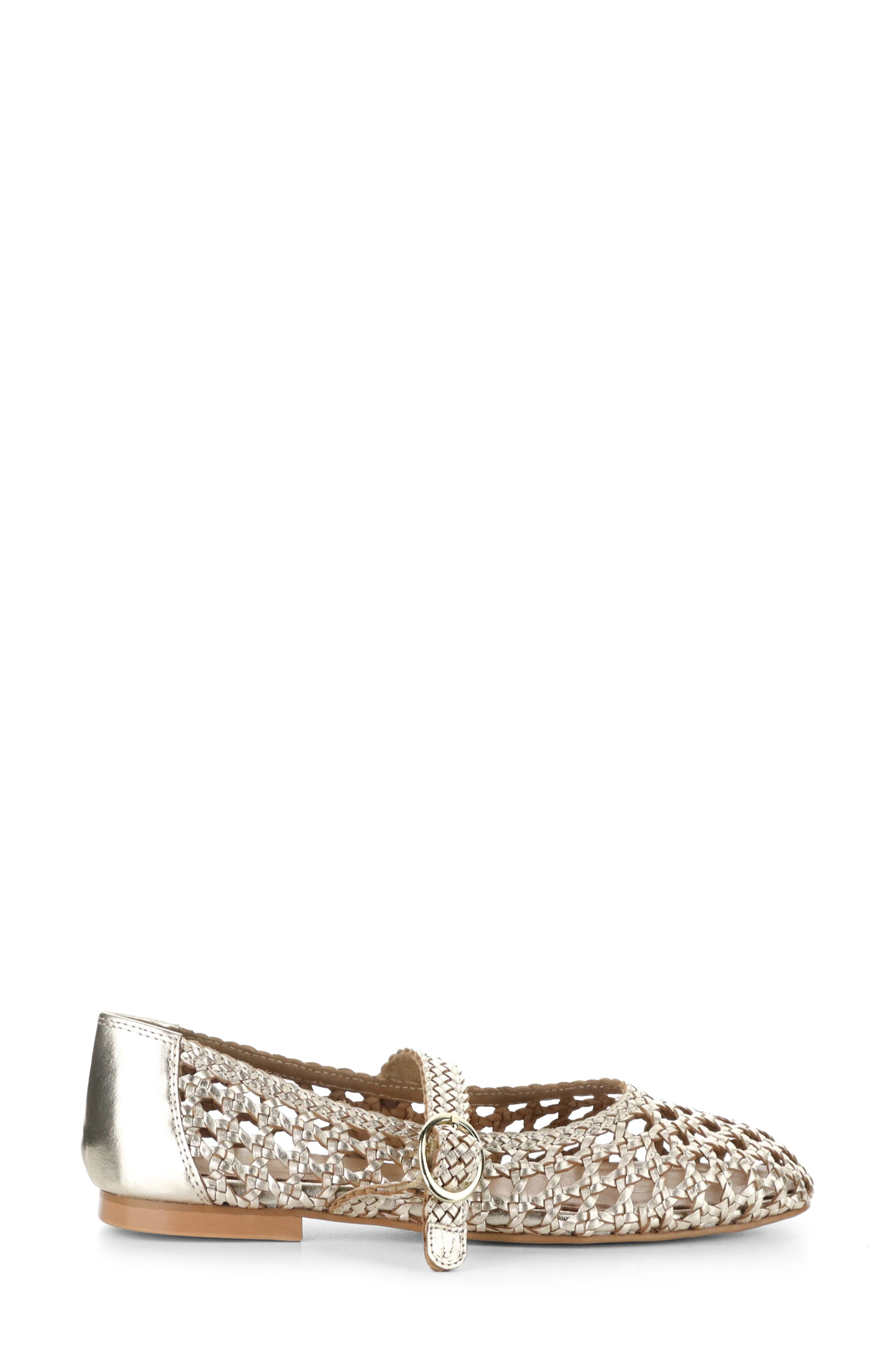 Wilda Mary Jane Flat, Alternate, color, GOLD