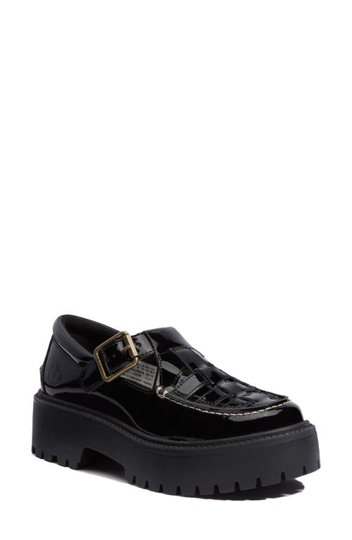Timberland Stone Street Platform Buckle Loafer In Black